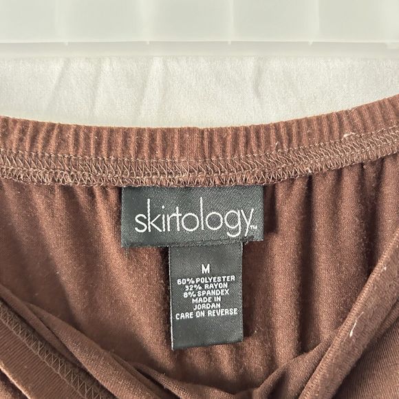 90s Vintage Fairy Skirt Medium Asymetrical Earthy Goblin Flowy Maxi Grunge Y2k - Picture 4 of 8